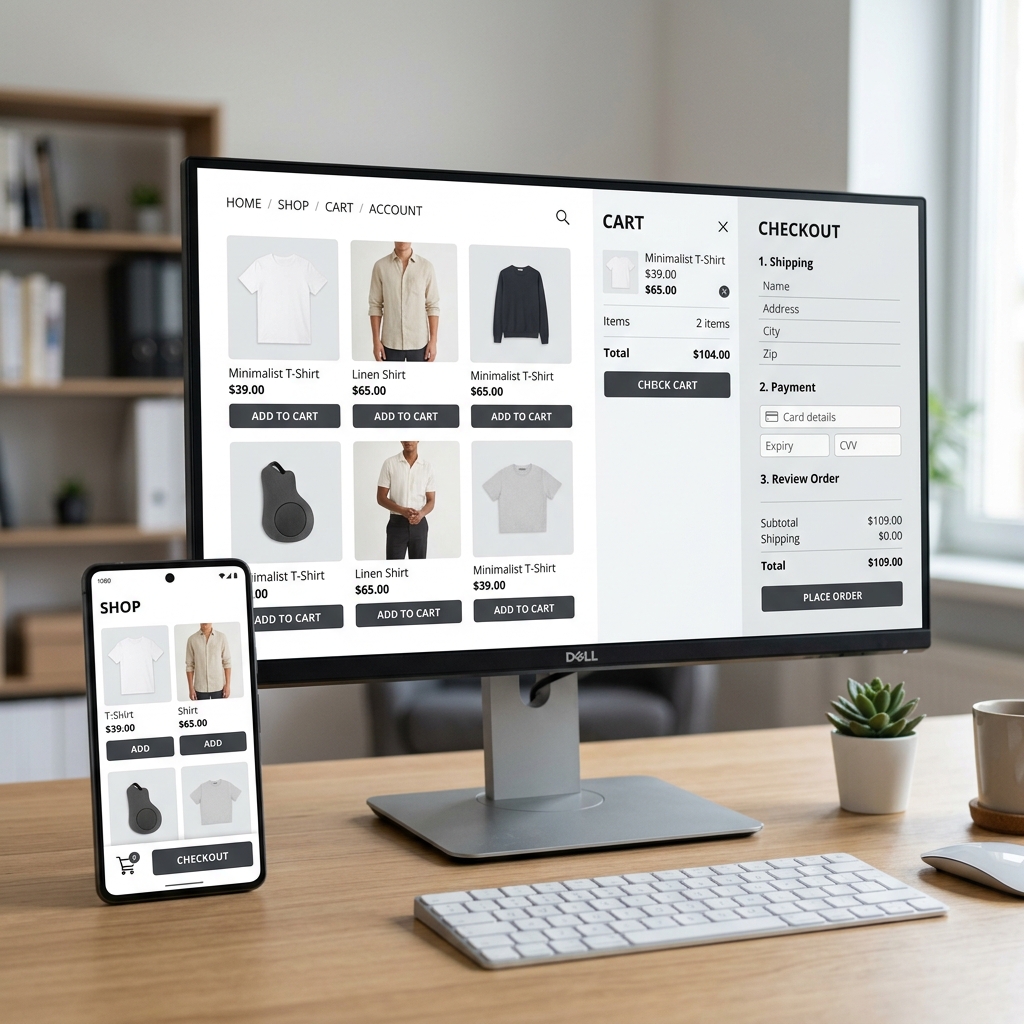 Unbranded E-commerce Storefront Application Showcase