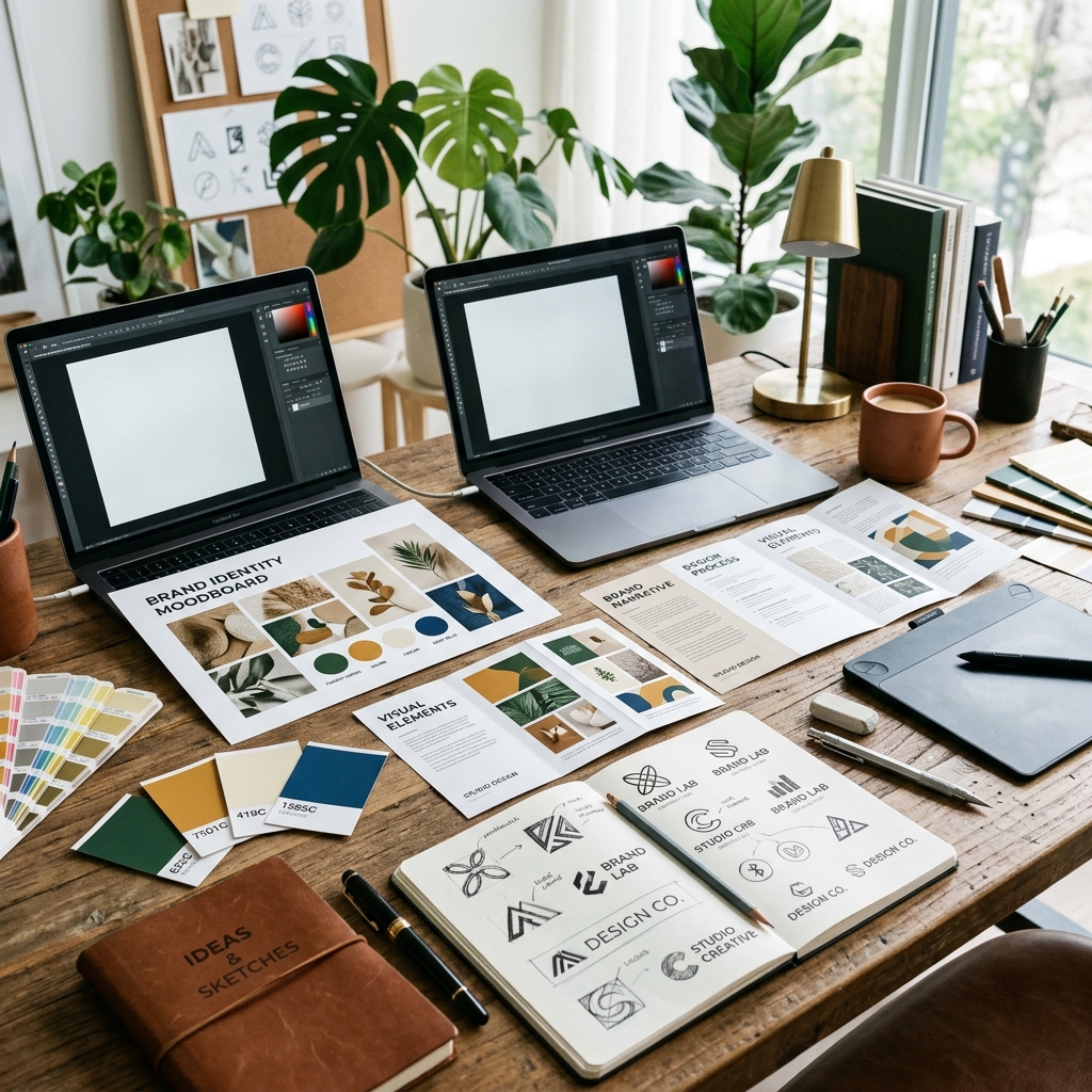 Unbranded Graphic Design & Brand Identity Studio Showcase