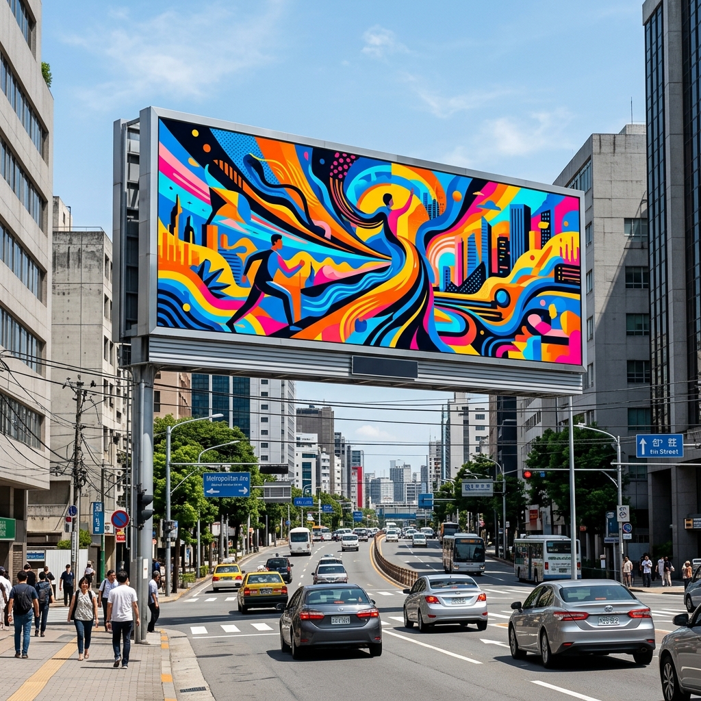 Unbranded Outdoor Billboard Hoarding Showcase