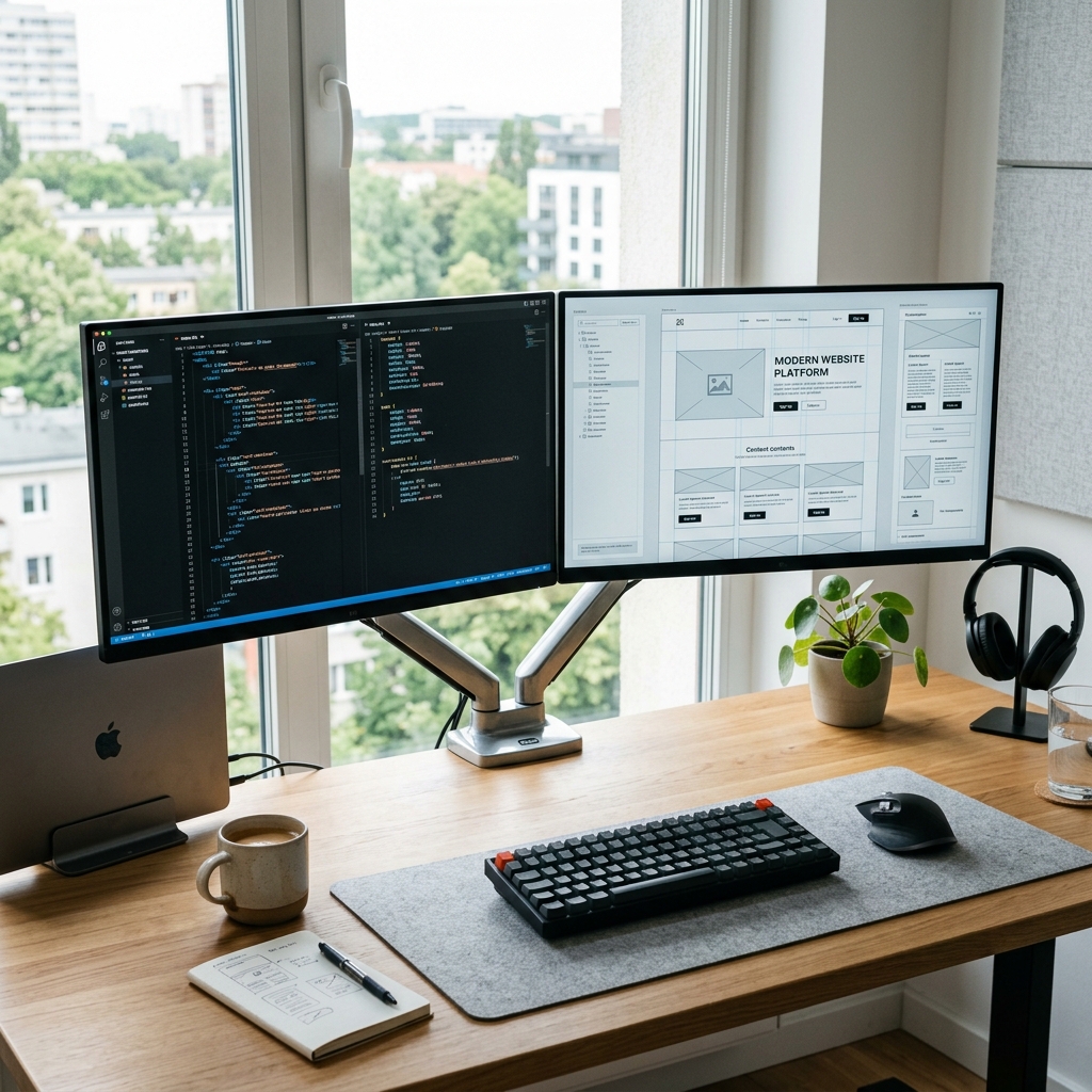 Unbranded Web Development Code & Interface Showcase
